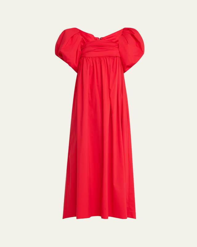 Emilia Ruched Empire Maxi Dress